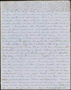 Letter from Zadoc Long to John D. Long, March 31, 1854