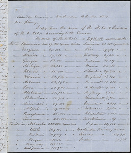 Letter from Zadoc Long to John D. Long, December 16, 1854