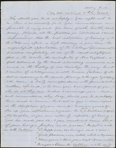 Letter from Zadoc Long to John D. Long, March 10, 1855