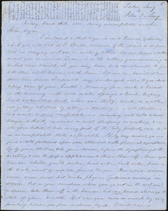 Letter from Zadoc Long to John D. Long, March 16, 1855