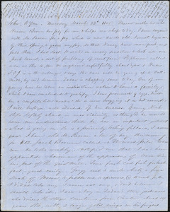 Letter from Zadoc Long to John D. Long and Persis Seaver Long Bartlett, March 22, 1855
