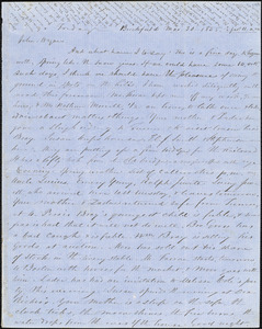 Letter from Zadoc Long to John D. Long, March 30, 1855