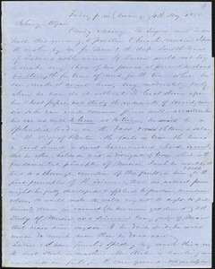 Letter from Zadoc Long to John D. Long, May 4, 1855