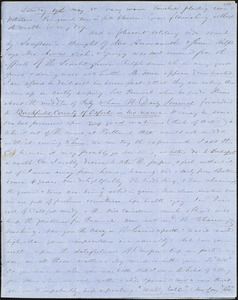 Letter from Zadoc Long to John D. Long, Persis Seaver Long Bartlett, and Percival W. Bartlett, May 19, 1855