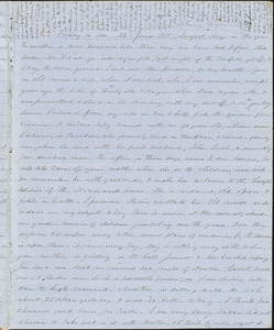 Letter from Zadoc Long and Julia Temple Davis Long to John D. Long and Persis Seaver Long Bartlett, June 22, 1855