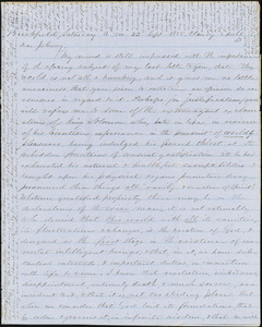 Letter from Zadoc Long to John D. Long, September 22 - October 2,1855