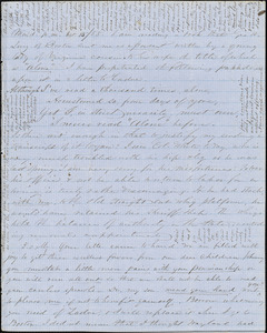 Letter from Zadoc and Julia Long to John D. Long, October 15 - 22, 1855