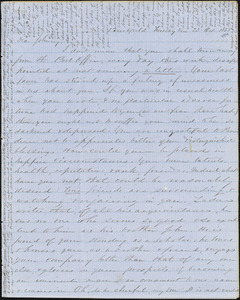 Letter from Zadoc Long to John D. Long, October 23 - 30, 1855
