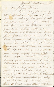 Letter from Zadoc Long to John D. Long, December 20 - 23, 1855
