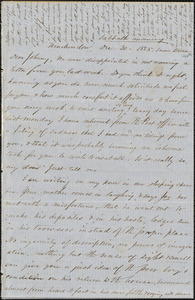 Letter from Zadoc Long to John D. Long, December 30 - 31, 1855