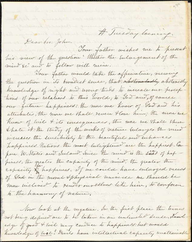 Letter from Percival W. Bartlett and Zadoc Long to John D. Long, 1856