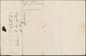 Archibald Jones to Edward Bangs, 21 November 1832