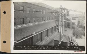 Ware Woolen Co., looking northeasterly at new construction from carbonizing building, Ware, Mass., Nov. 21, 1935