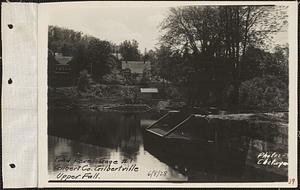 Gilbert Co., pond level gage #1, upper fall, Gilbertville, Hardwick, Mass., Jun. 8, 1928