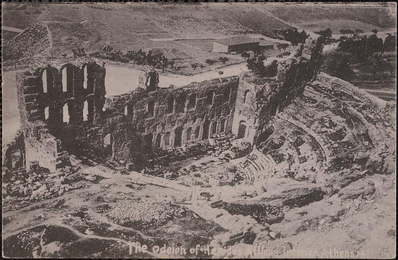 The Odeion of Herodes, Atticus interior, Athens