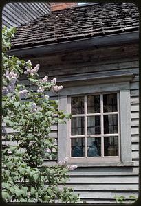 Window on wood-sided building, Deerfield, Massachusetts