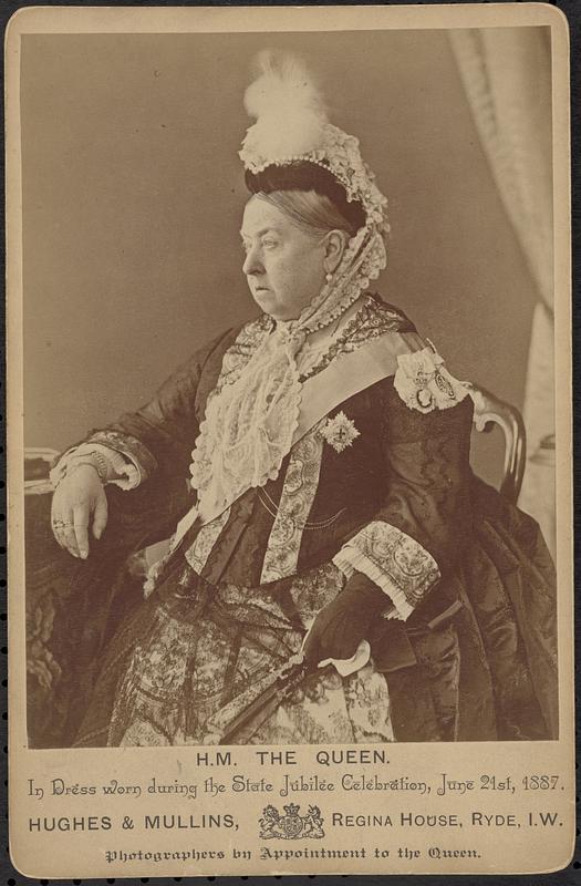 H. M. the Queen in dress during the state jubilee celebration, June 21st, 1887