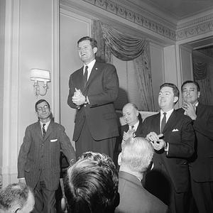 Ted Kennedy, democrat meeting at New Bedford Hotel, 725 Pleasant Street, New Bedford