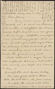 Letter from Zadoc Long to John D. Long, May 23, 1869