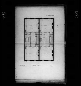 Fourth story plan drawing of 113-115 Beacon Street, Boston, Massachusetts