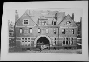 Copy negative of photo titled "Phillips Books House in 1886. 233 Clarendon St."