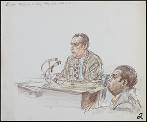 Kusman testifying as Willy Davis looks on