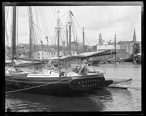 The Mayflower in Gloucester Harbor
