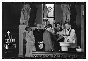 Baptism, Jesús and Maude Sanromá in background