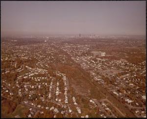 Aerial photo of Boston
