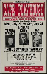 Richard Kiley, Teresa Wright, Jan Farrand in "Noel Coward in Two Keys"