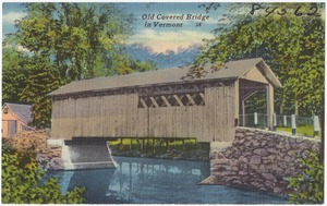 Old covered bridge in Vermont