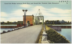 Grand Isle Bridge between North Hero and Grand Isle, Vermont, Lake Champlain