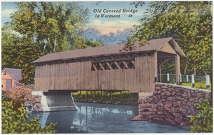 Old covered bridge in Vermont