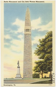 Battle Monument and Col. Seth Warner Monument, Bennington, Vt.