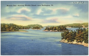 Mullets Bay, showing Marble Island, near Burlington, Vt.