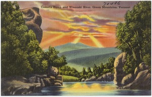 Camel's Hump and Winooski River, Green Mountains, Vermont