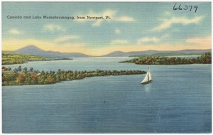 Canada and Lake Memphremagog from Newport, Vt.