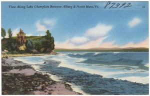 View along Lake Champlain between Alburg & North Hero, Vt.