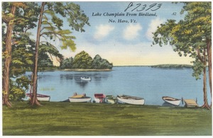 Lake Champlain from Birdland, No. Hero, Vt.