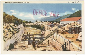 Marble quarry near Rutland, Vt.