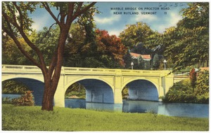 Marble bridge on Proctor Road, near Rutland, Vermont