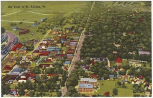 Air view of St. Albans, Vt.