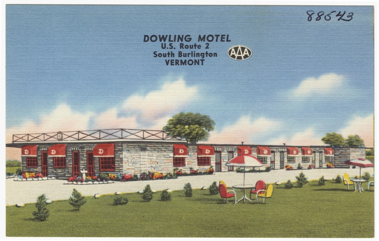 Dowling Motel, U.S. Route 2, South Burlington, Vermont