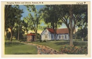 Gauging Station and library, Auburn, N.H.