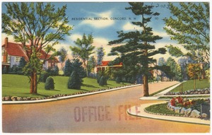 Residential section, Concord, N.H.
