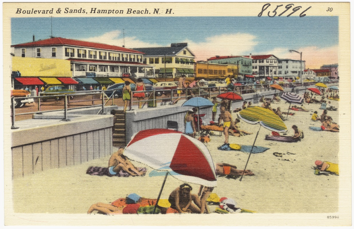 Boulevard & sands, Hampton Beach, N.H.