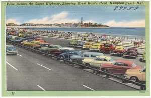 View across the Super Highway, showing Great Boar's Head, Hampton Beach, N.H.