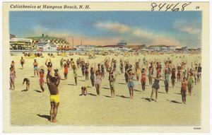 Calisthenics at Hampton Beach, N.H.