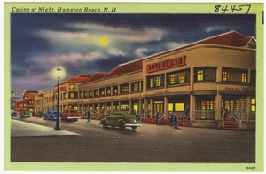 Casino at night, Hampton Beach, N.H.