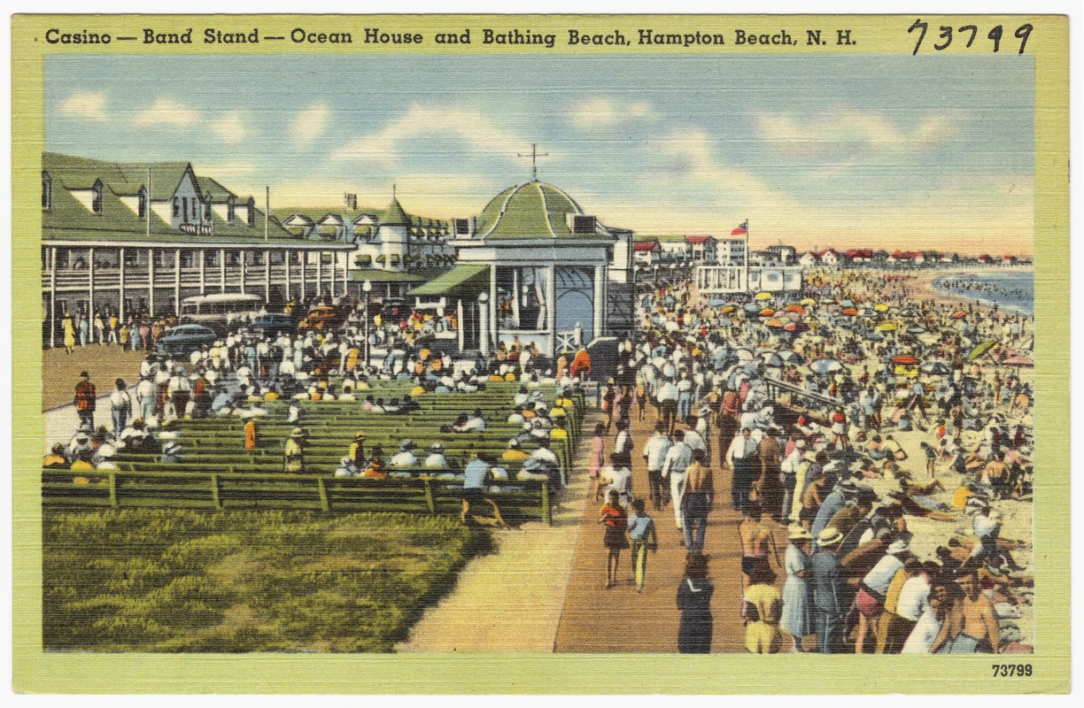 Casino -- Band stand -- Ocean House and bathing beach, Hampton Beach, N ...